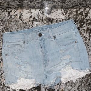 American eagle hi rise shortie
